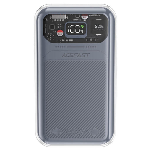 Преносима батерия Acefast Sparkling Series 20000mAh 30W сива