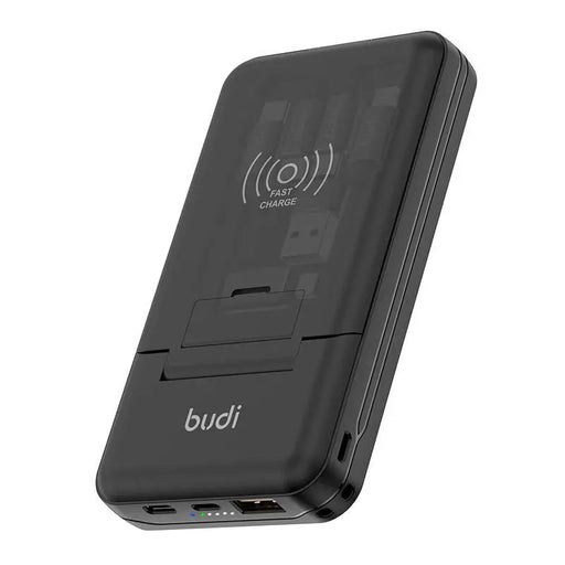 Преносима батерия Budi 10000mAh PD 10W черна