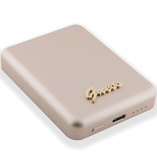 Преносима батерия Guess GUPBM5ALGSGD 15W 5000mAh златиста /