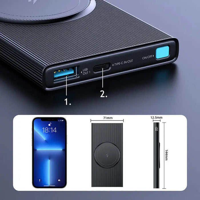 Преносима батерия Joyroom JR-W010,10000mAh 22.5W Черен