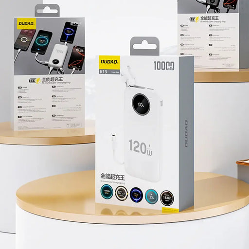 Преносима батерия Powerbank 20000mAh Dudao K13Pro Бяла