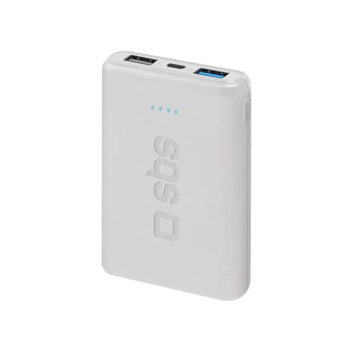 Преносима батерия Powerbank 5000mAh,2xUSB A SBS - БЯЛ