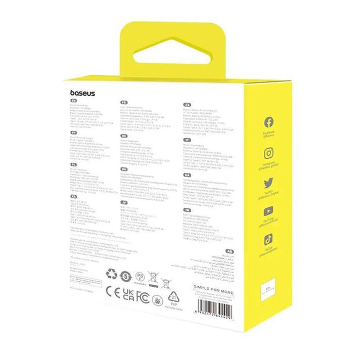 Преносима батерия Baseus 6000 mAh 20W синя