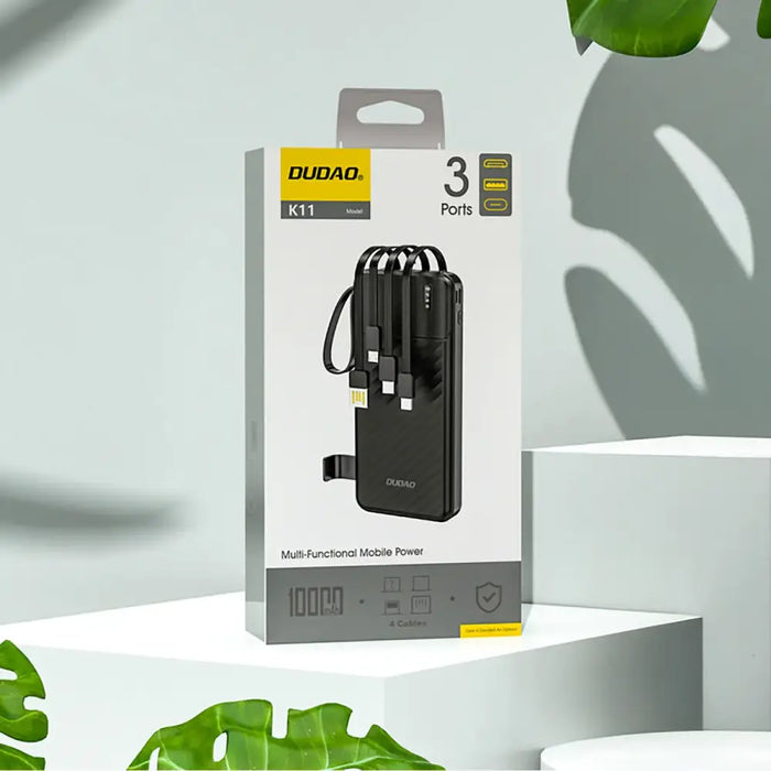 Преносима батерия Powerbank 10000mAh Dudao K11 Черен