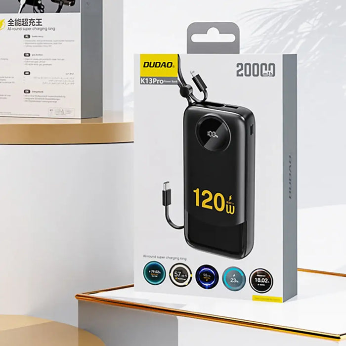 Преносима батерия Powerbank 10000mAh Dudao K13 Черен