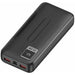 Преносима батерия Powerbank LEOTEC LEPOW20W22K Черен 20000