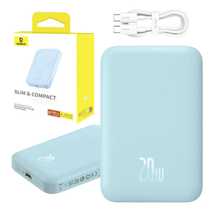 Преносима батерия Baseus 6000 mAh 20W синя