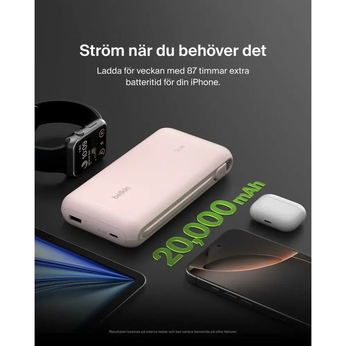 Преносима батерия Powerbank Belkin Розов 20000 mAh