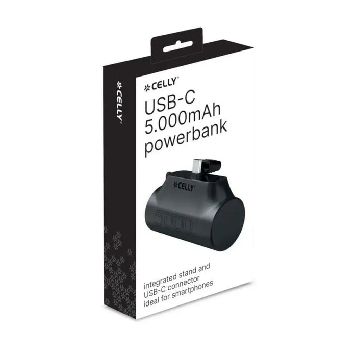 Преносима батерия Powerbank Celly PBC5000BK 5000 mAh Черен