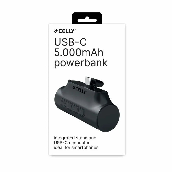 Преносима батерия Powerbank Celly PBC5000BK 5000 mAh Черен