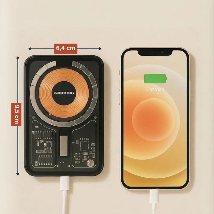 Преносима батерия Powerbank Grundig Прозрачен 5000 mAh