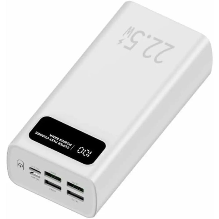 Преносима батерия Powerbank LEOTEC LEPOW30W22W Бял 30000 mAh