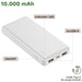 Преносима батерия Powerbank Myway Бял 10000 mAh