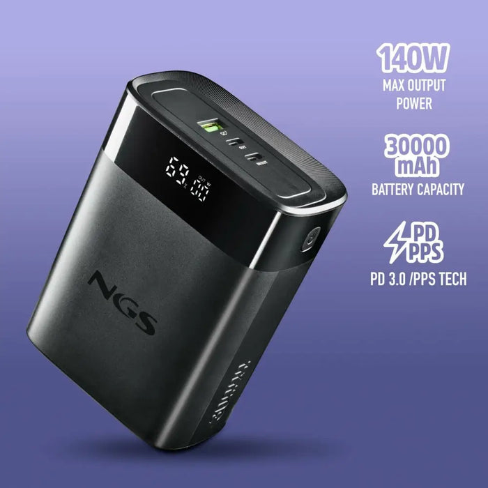 Преносима батерия Powerbank NGS TWIX30 Черен 30000 mAh