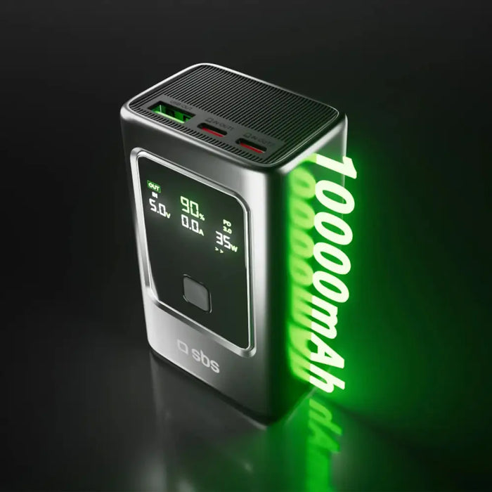 Преносима батерия Powerbank SBS 10000mAh PD 35W с LCD