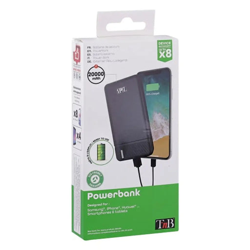 Преносима батерия Powerbank T’NB PBU20000 Черен 20000 mAh