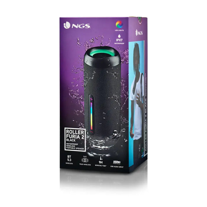Преносими блутут колони NGS Roller Furia 2 Black Черен 15 W