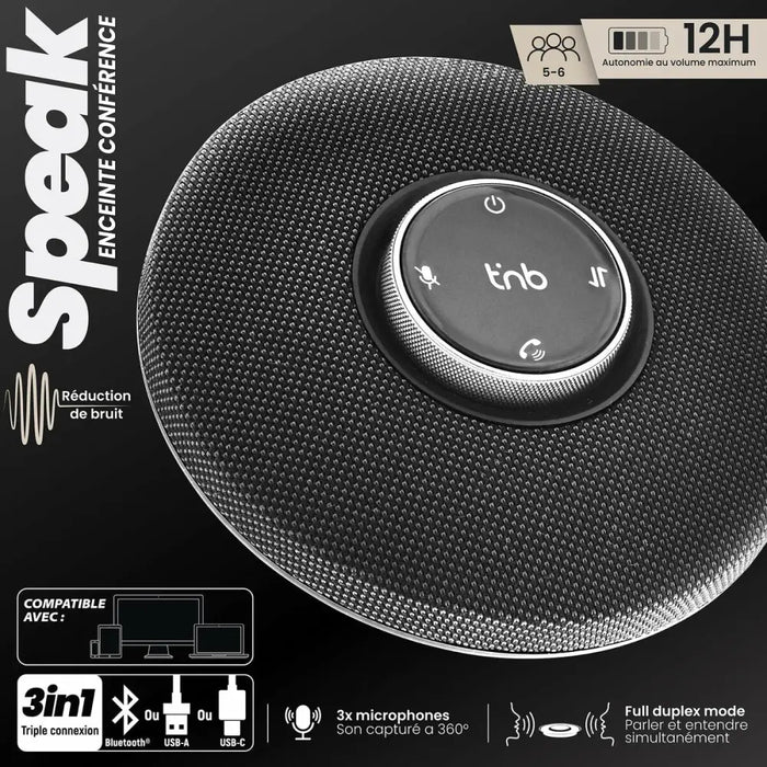 Преносими блутут колони T’NB CFSPEAKERBT Черен