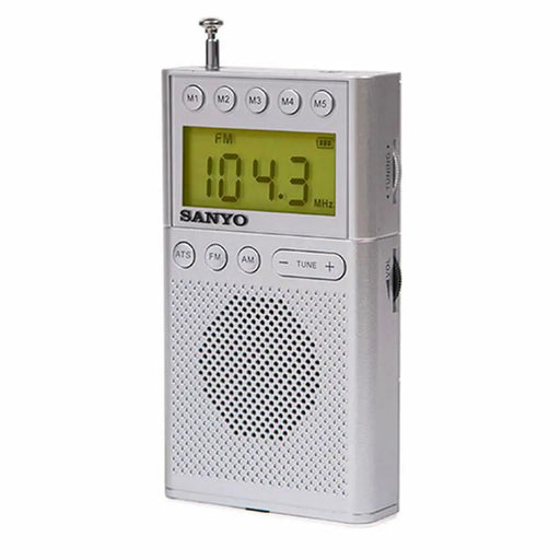 Преносимо дигитално радио Sanyo Сребрист AM/FM