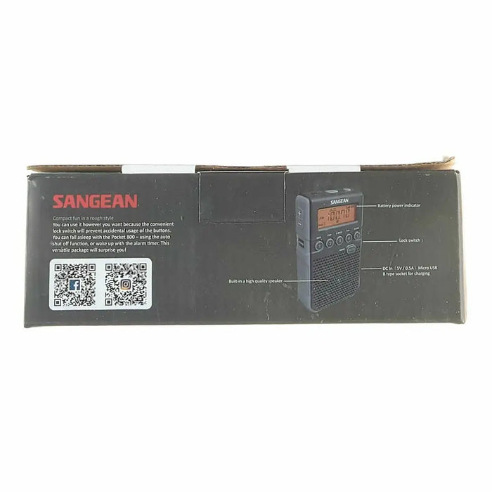 Преносимо дигитално радио Sangean SDT800BK