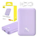 Преносима батерия Baseus 6000 mAh 20W лилава
