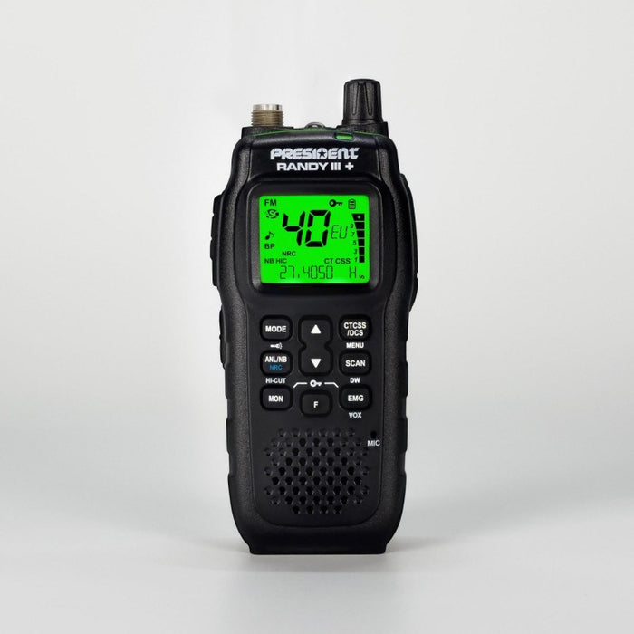 Преносимо радио President Randy III Plus ASC AM/FM CB, черно
