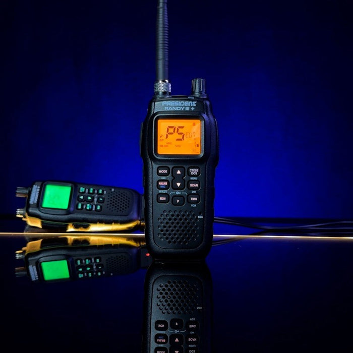 Преносимо радио President Randy III Plus ASC AM/FM CB, черно