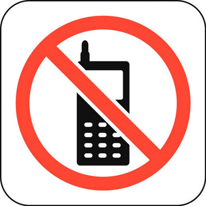 СТИКЕР 12 X 12 CM PREVENTA "ЗАБРАНЕН МОБИЛЕН АПАРАТ"