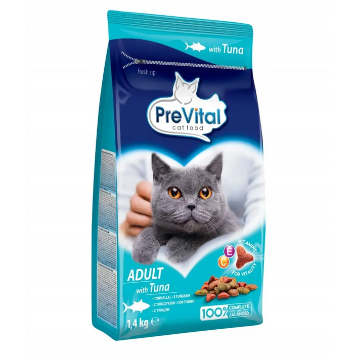 PREVITAL Adult Tuna - суха храна за котки - 1,4 кг