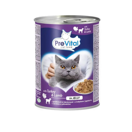 PREVITAL Cat Food с агнешко и пуешко в желе - мокра храна