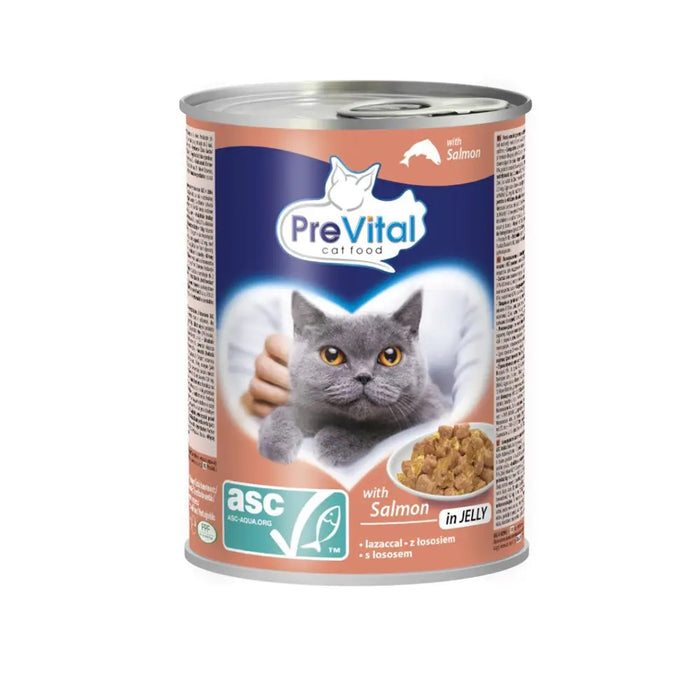 PREVITAL Cat Food с ASC сьомга в желе - мокра храна