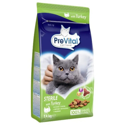 PREVITAL Cat Food Sterile with Turkey - Суха храна за котки