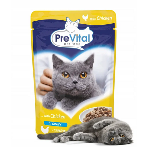 PREVITAL Пиле в желе мокра котешка храна 100гр