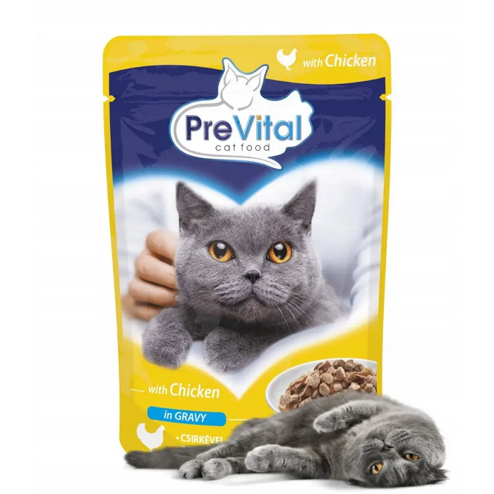 PREVITAL Пиле в желе мокра котешка храна 100гр