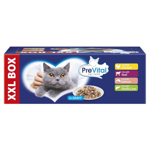 PREVITAL XXL BOX Ароматизирана смес с пилешко телешко