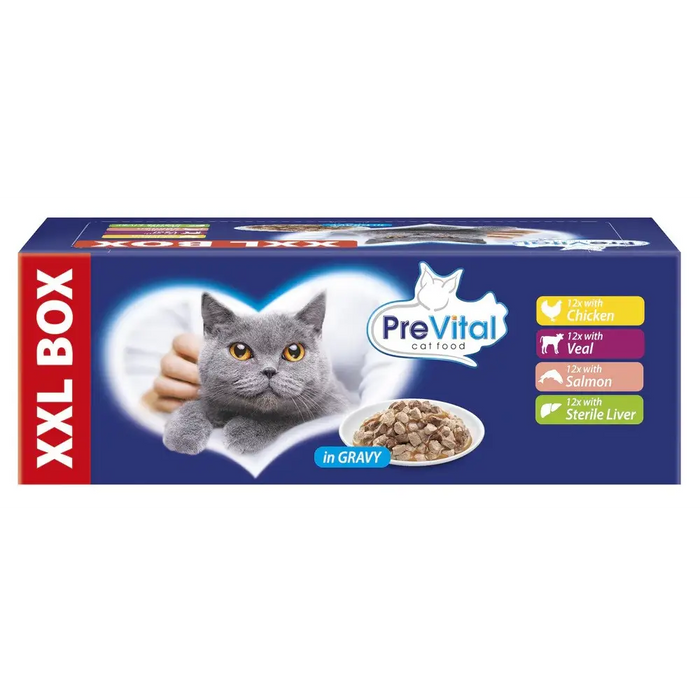 PREVITAL XXL BOX Ароматизирана смес с пилешко телешко