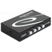 Превключвател Delock Ръчен 4 x USB 2.0 порта Черен