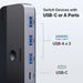 Превключвател Ugreen CM662 USB 3.0 2 към 4