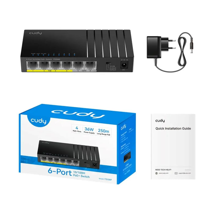 Превключвател CUDY FS106P