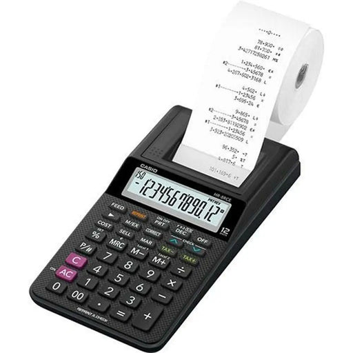 Принтер калкулатор Casio HR-8RCE Черен (10 броя)