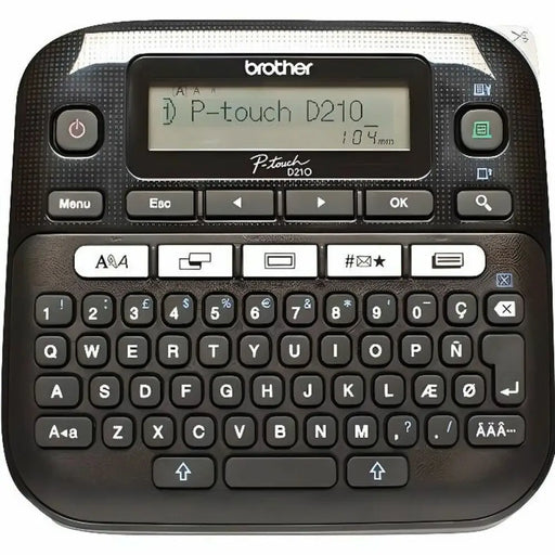 Принтер за етикети Brother PT D210 Жълт Черен Бял/Сив