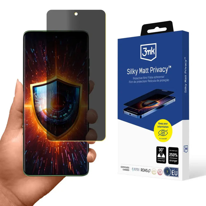 Privacy Screen Protector 3mk Silky Matt Privacy за Motorola