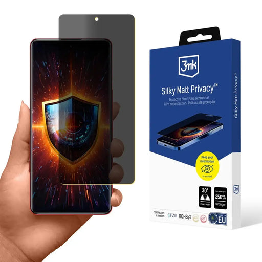 Privacy скрийн протектор 3mk Silky Matt Privacy за Infinix