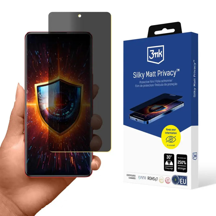 Privacy скрийн протектор 3mk Silky Matt Privacy за Infinix