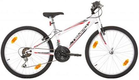 Детски велосипед Probike - Tempo, 24", 240 mm, бял/червен