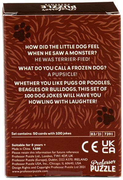 Карти Professor Puzzle - Dog Jokes - Парти