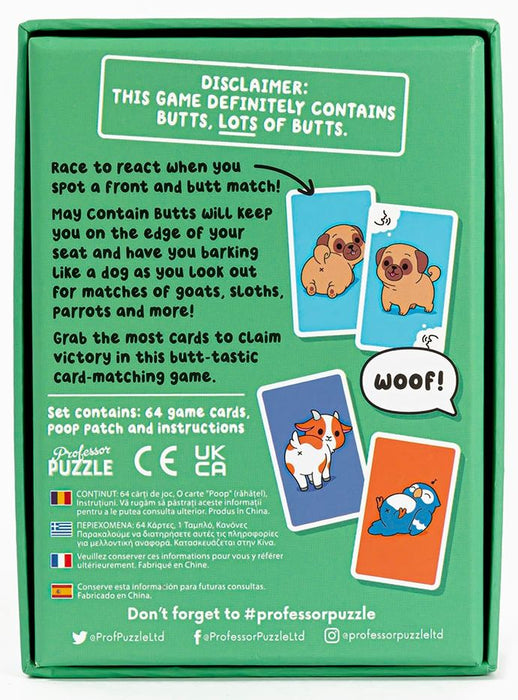 Настолна игра May Contain Butts - Детска