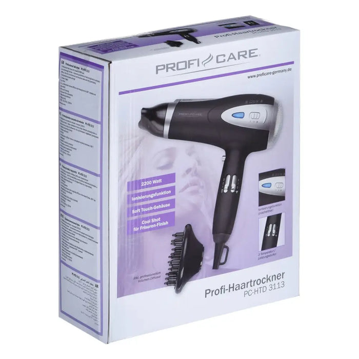 ProfiCare PC-HTD 3113 сешоар 2200 W Черен