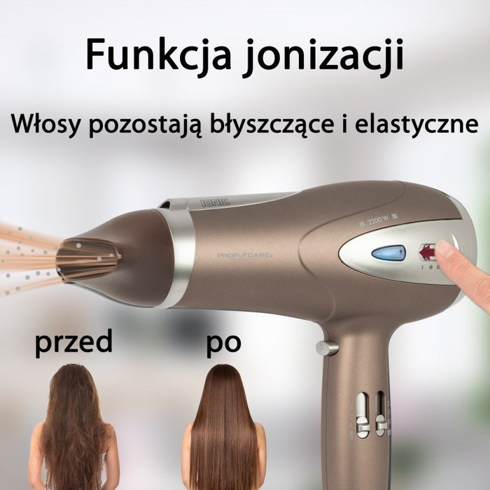 Suszarka do włosów PC-HTD 3113 PROFICARE кафяв