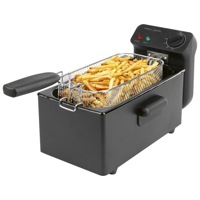 ProfiCook PC-FR 1325 Единичен 3 л Самостоятелен 2000 W Фритюрник Черен